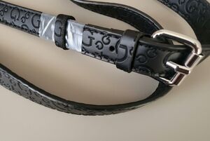 GUESS Adjustable Black Crossbody Bag Strap. Silver Hooks. NEW